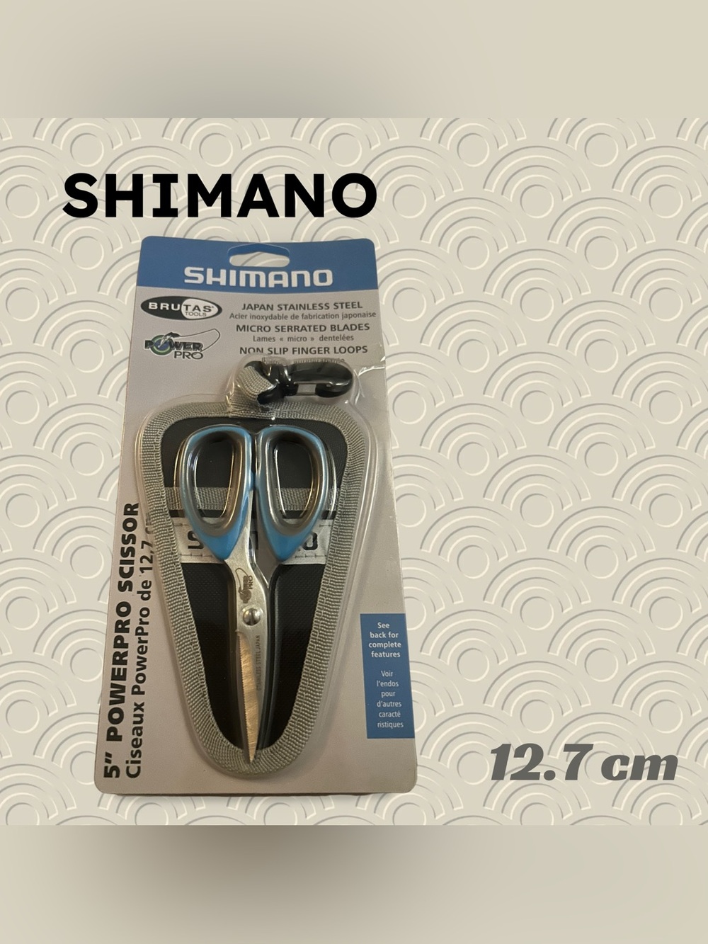 🇯🇵🆕NIB SHIMANO | 5 po 12,7 cm Brutas PowerPro Fishing Line Scissors with sheath
